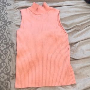 Peach tank crop top
